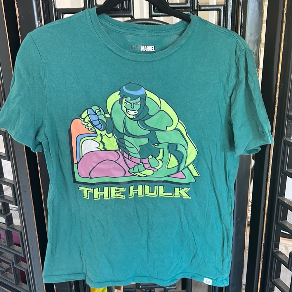 Gap Kids Marvel Hulk Green T-shirt